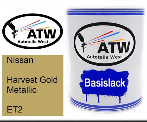 Nissan, Harvest Gold Metallic, ET2: 1L Lackdose, von ATW Autoteile West.